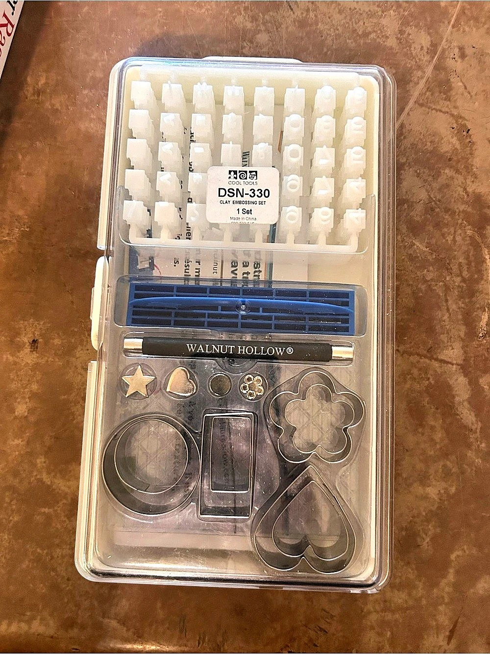 Hollow Walnut DSN-330 Clay Embossing Set Clay/Fondant Embossing Set